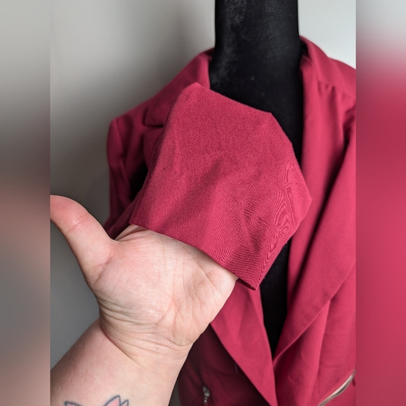 Torrid 0 Red Single Button Long Sleeve Blazer - Picture 5 of 9